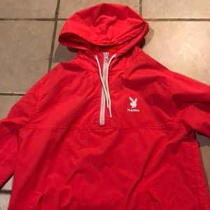 Men’s Pacsun x Playboy Windbreaker Neon Pink